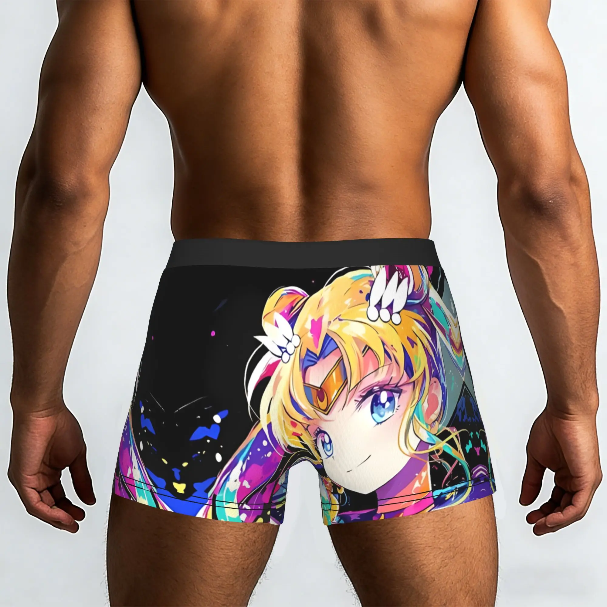 Moonlight Power Sailor Moon In Her Element Bandai Sailor Moon Underpants Homme Panties Men's Underwear Print Shorts Boxer Briefs