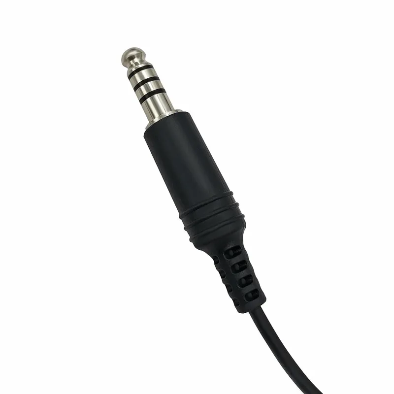 Adapter U-174 z wtyczką U na słuchawki 3.5mm GA do lotniczych słuchawek ogólnego przeznaczenia, przedłużacz z cewką (wtyk 7.0mm męski, gniazdo 3.5mm żeńskie) — zdjęcie produktu 2