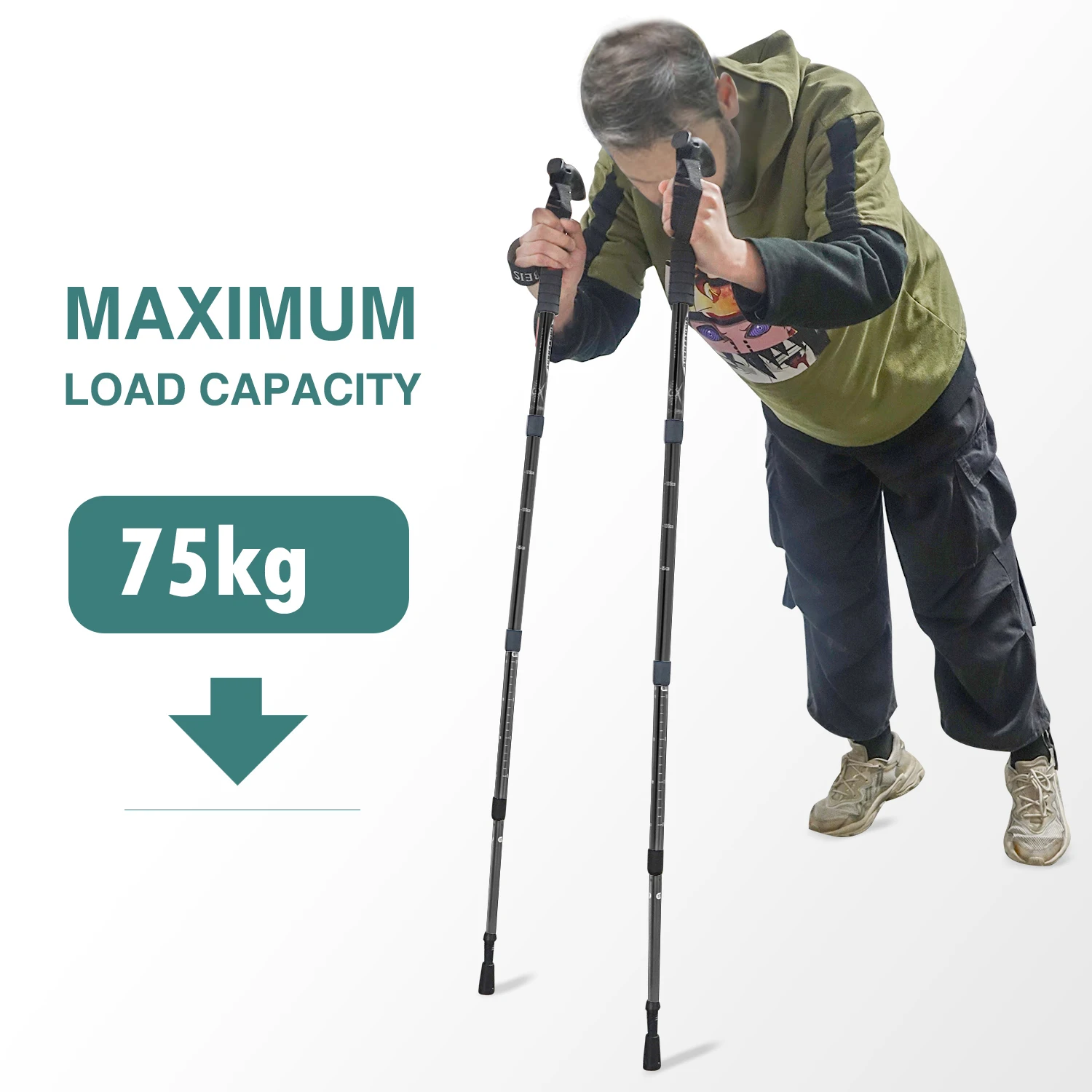 Folding Trekking Pole Stick 5