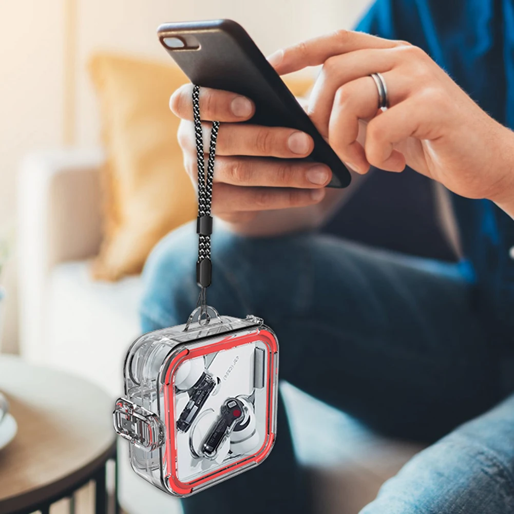 2つの透明な中空ヘッドセットを備えた保護ケース,ファッショナブルな防塵カバー,フレームは含まれていません