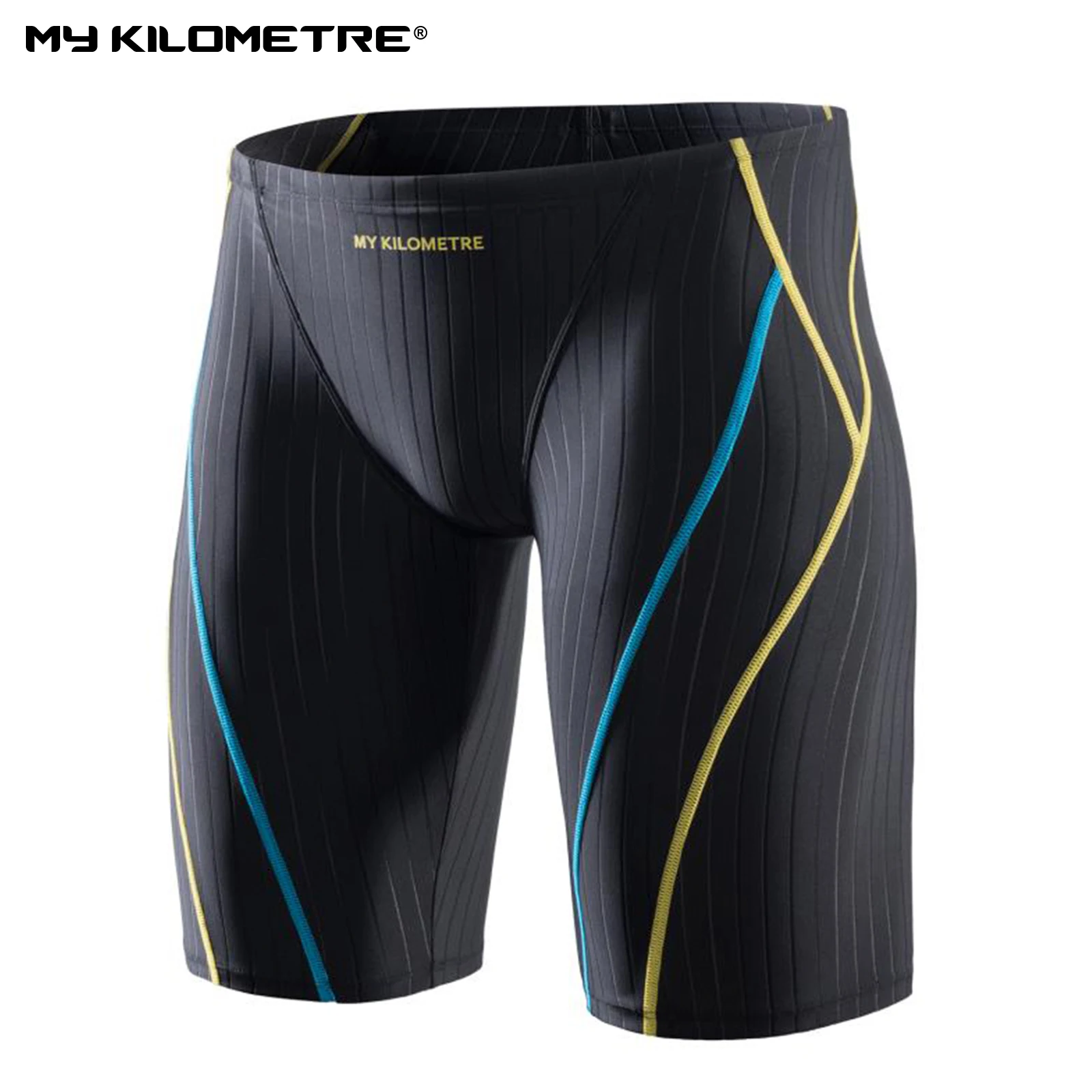 MY KILOMETRE Jammers For Men Size S To 4XL Swim Jammer Swimsuit For Practice Swimwear Men Team Suit Athletic Swimming Shorts