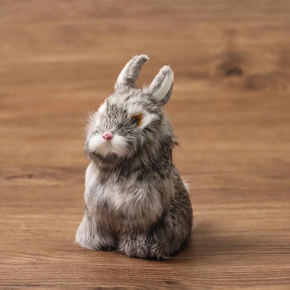 Mini Kindergeburtstags-Geschenke Schreibtisch-Dekorationen Osterhasen Kaninchen-Modell Simulation