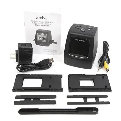 Jumbl Same Model 22MP All-In-1 Film & Slide Scanner w/ Speed-Load Adapters for 35mm New