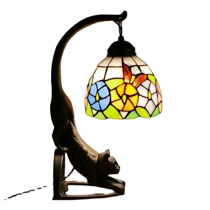 

Retro, European, pastoral, living room, study, bedroom, decoration, reading, desk lamp
