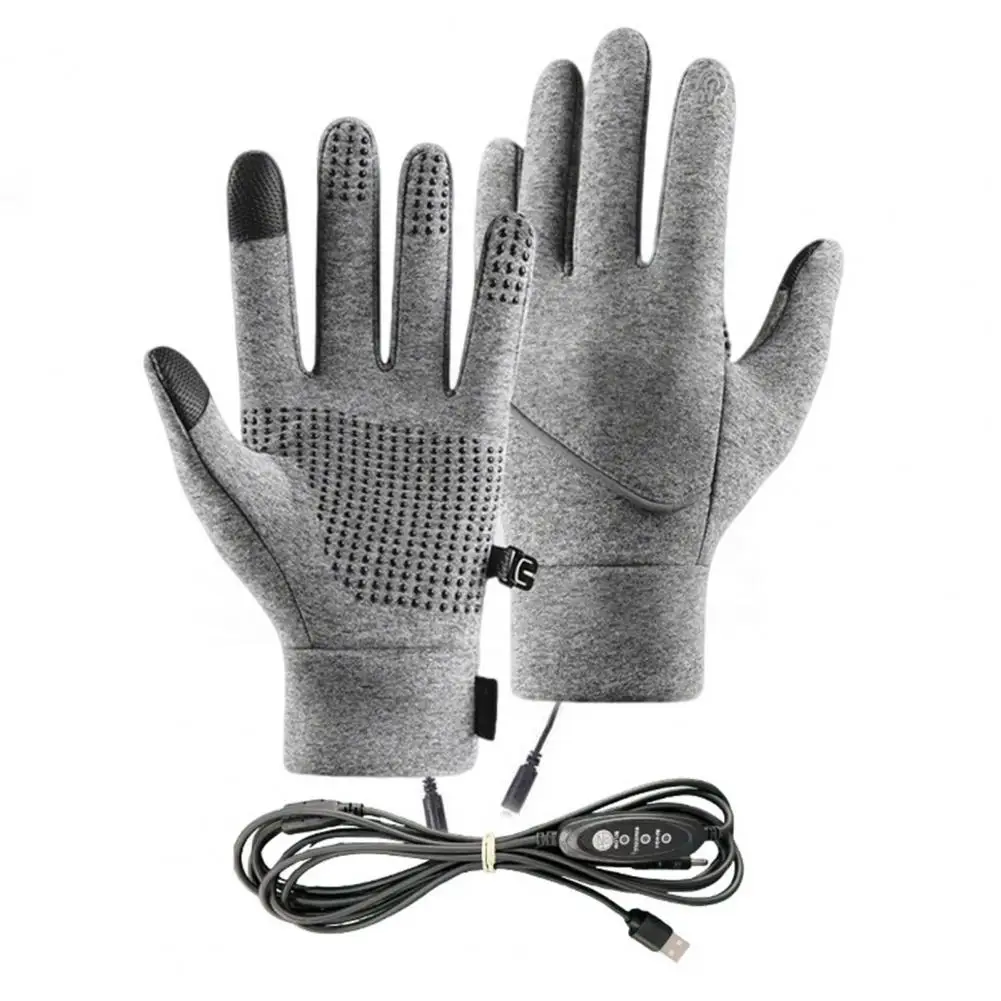 قفازات شتوية حرارية للرجال والنساء لتدفئة اليد الحرارية الكهربائية مع 3 إعدادات لدرجة الحرارة وشاشة لمس قابلة لإعادة الشحن #4