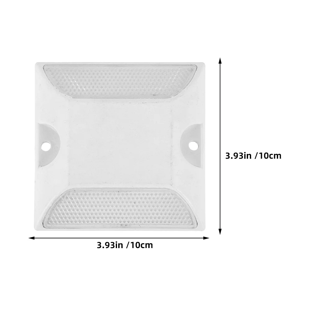 4pcs Road Delineator Studs Plastic Reflective Pavement Markers Night Visibility Highway Guardrail Driveway Sidewalk Safety