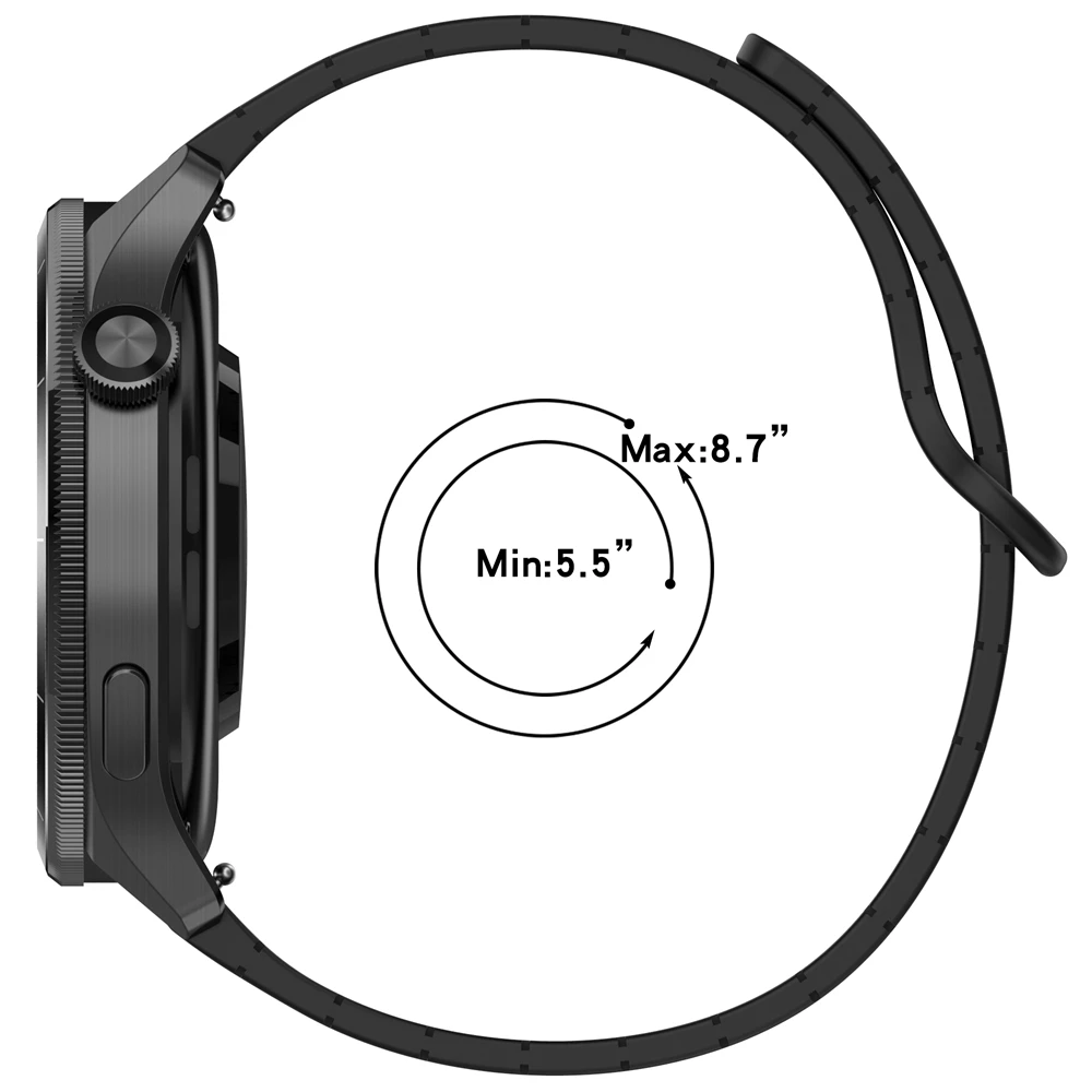 حزام عالمي 22 ملم لساعة Honor GS4 GS3 GS3i / watch4 pro / GS PRO حزام ساعة رياضي بديل #5