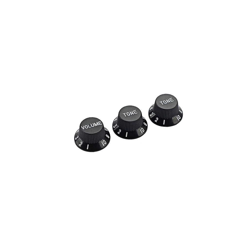 3 In 1 Control Knob Music Instruments for Left Guitar Bass Parts,made of Plastic Speed Volume Tone Knob