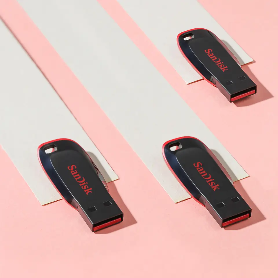 محرك أقراص فلاش SanDisk CZ50 USB 2.0 سعات 128 جيجابايت 64 جيجابايت 32 جيجابايت 16 جيجابايت USB2.0 Mini Pen Drive ذاكرة فلاش USB للكمبيوتر - 2