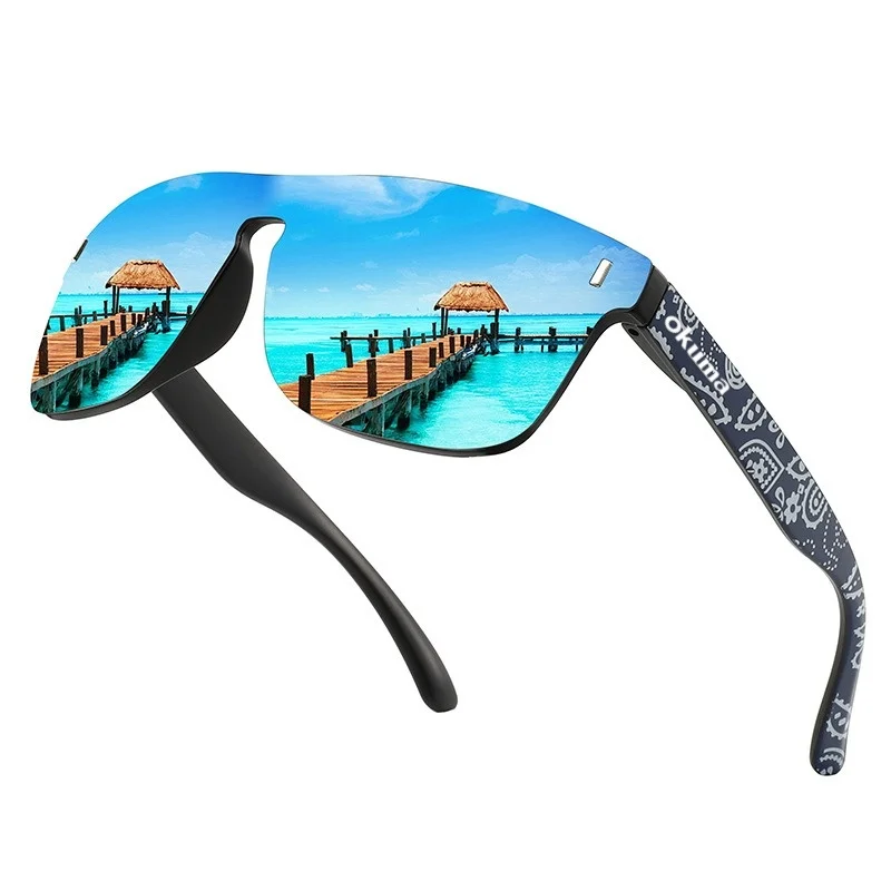 AliExpress okuma Okuma New Large Frame Lenses Integrated Outdoor Sports Fishing Cycling Anti-Ultraviolet UV400 Unisex Sunglasses