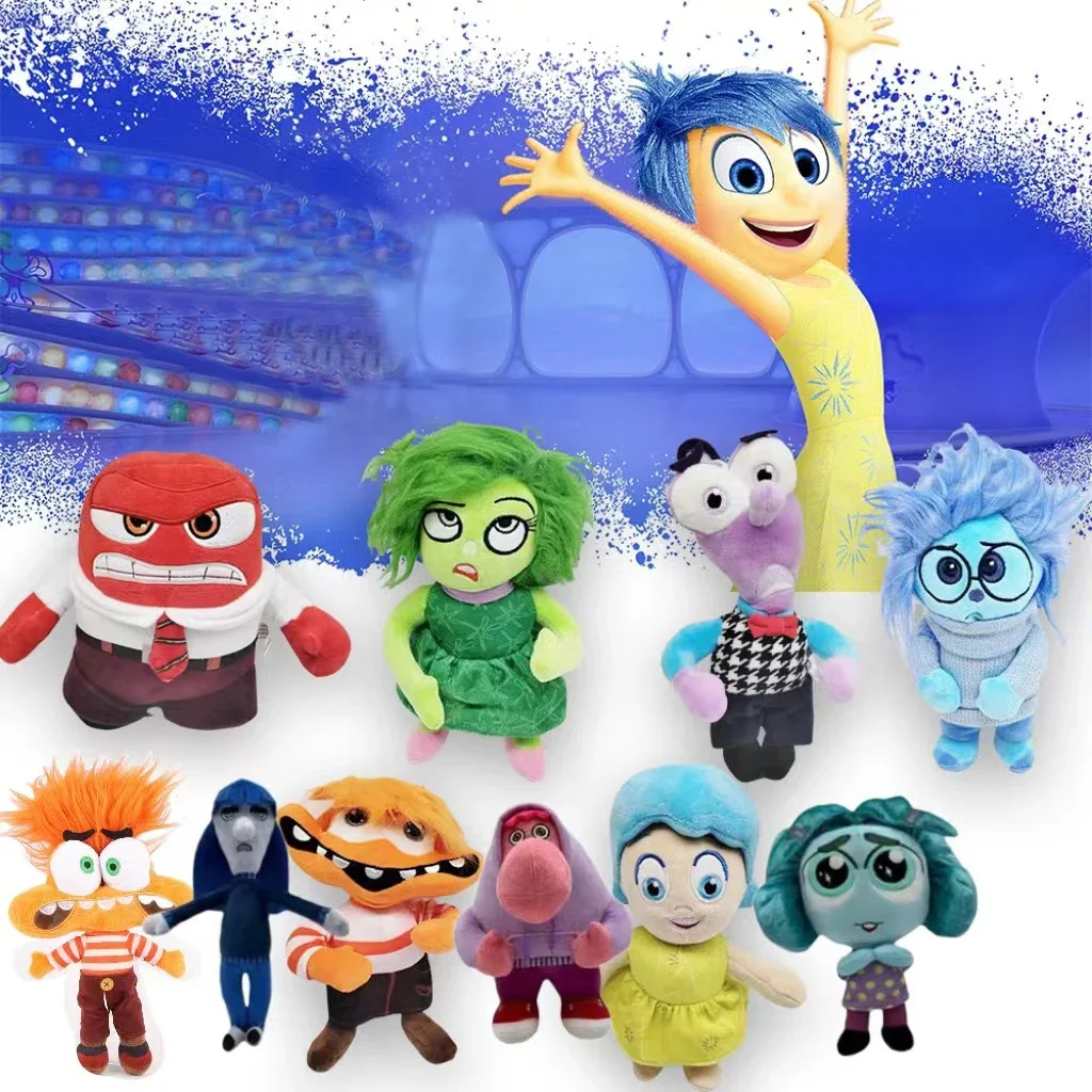 Cute Inside Out plush toy.Plush dolls are soft but not easily deformed.Room decoration.Holiday gifts birthday gift