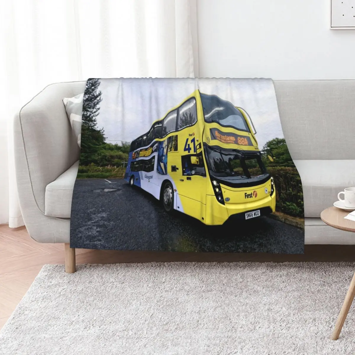 

First Glasgow Throw Blanket Baby Beach Bed covers for sofa Blankets