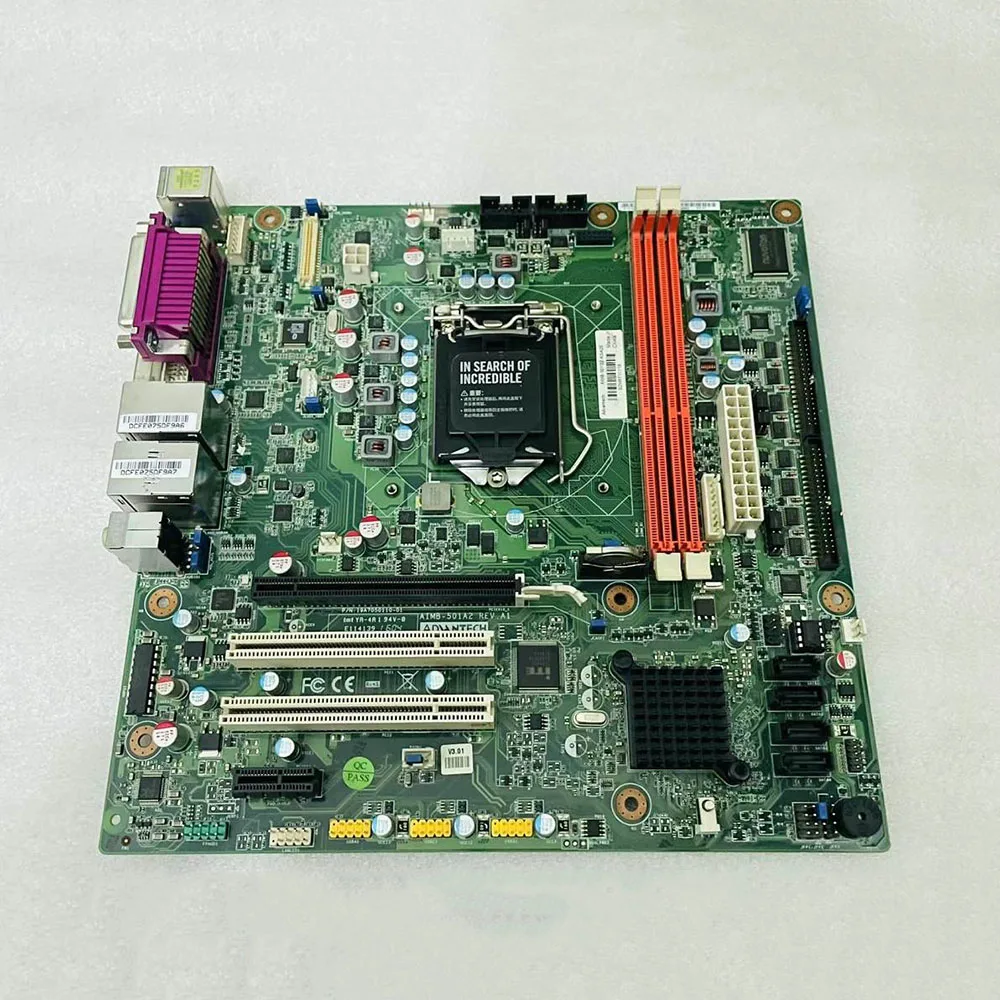 Untuk Advantech Industrial Motherboard Dual Gigabit Ethernet Port i7/i5/i3 processor VGA + DVI AIMB-501G2 AIMB-501G2-KSA2E