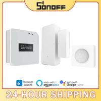 SONOFF RF Bridge R2 433MHz DW2 Door Window PIR3 Motion Sensor Smart Scene Home Security For eWeLink Google Home Alexa