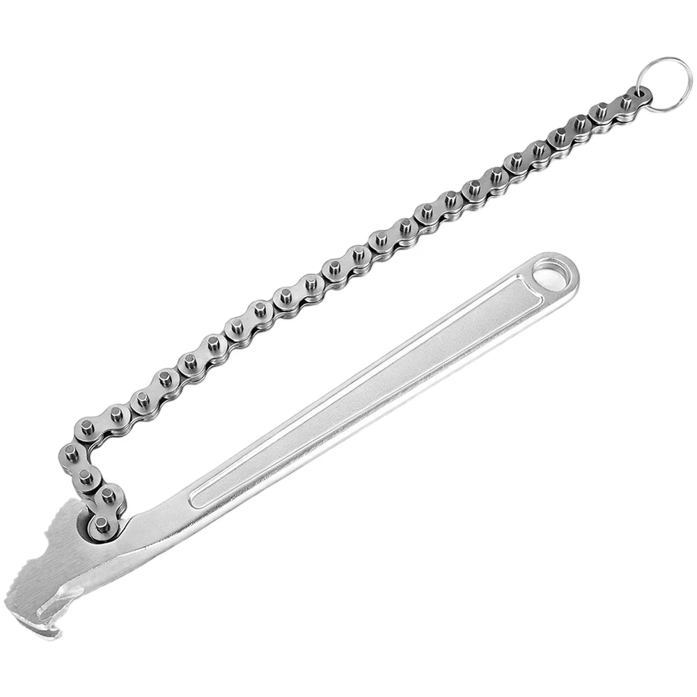 Serrated Jaw Wrench Adjustable Chain Wrench 48*40.5*11.8cm Adjustable Chain Wrench Chain Double-serrated Teeth