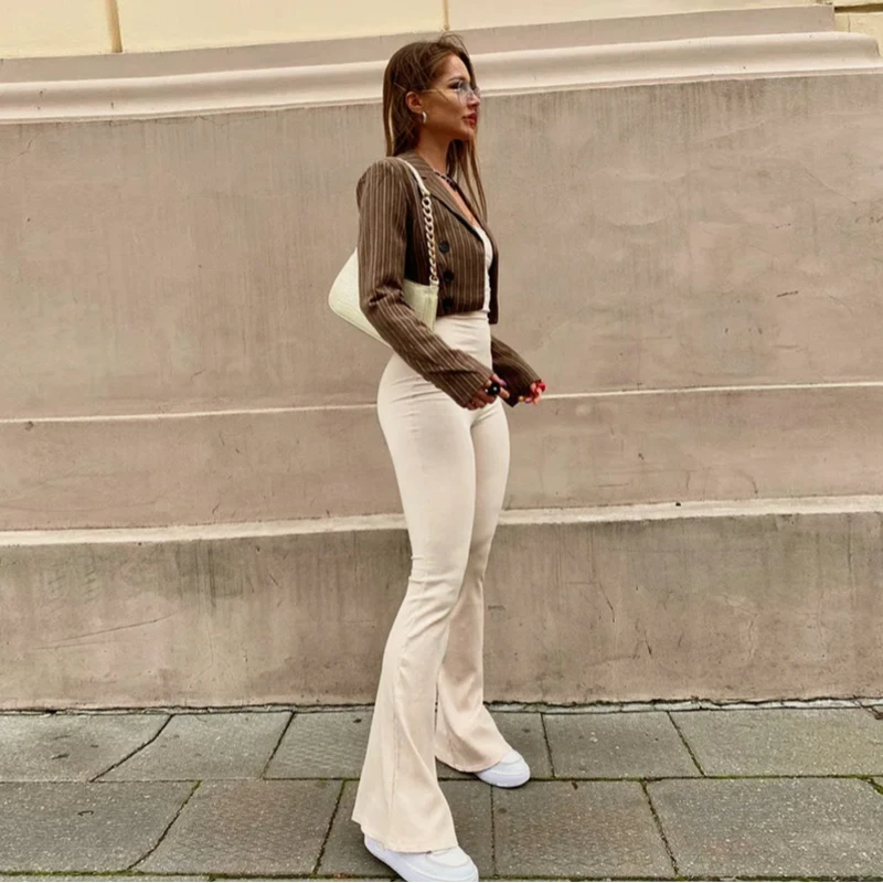 

Fashion Sexy Pure Color Sleeveless Off-Shoulder Back Lace Up European American Summer Casual Slim Jumpsuit Pants Women Clothing