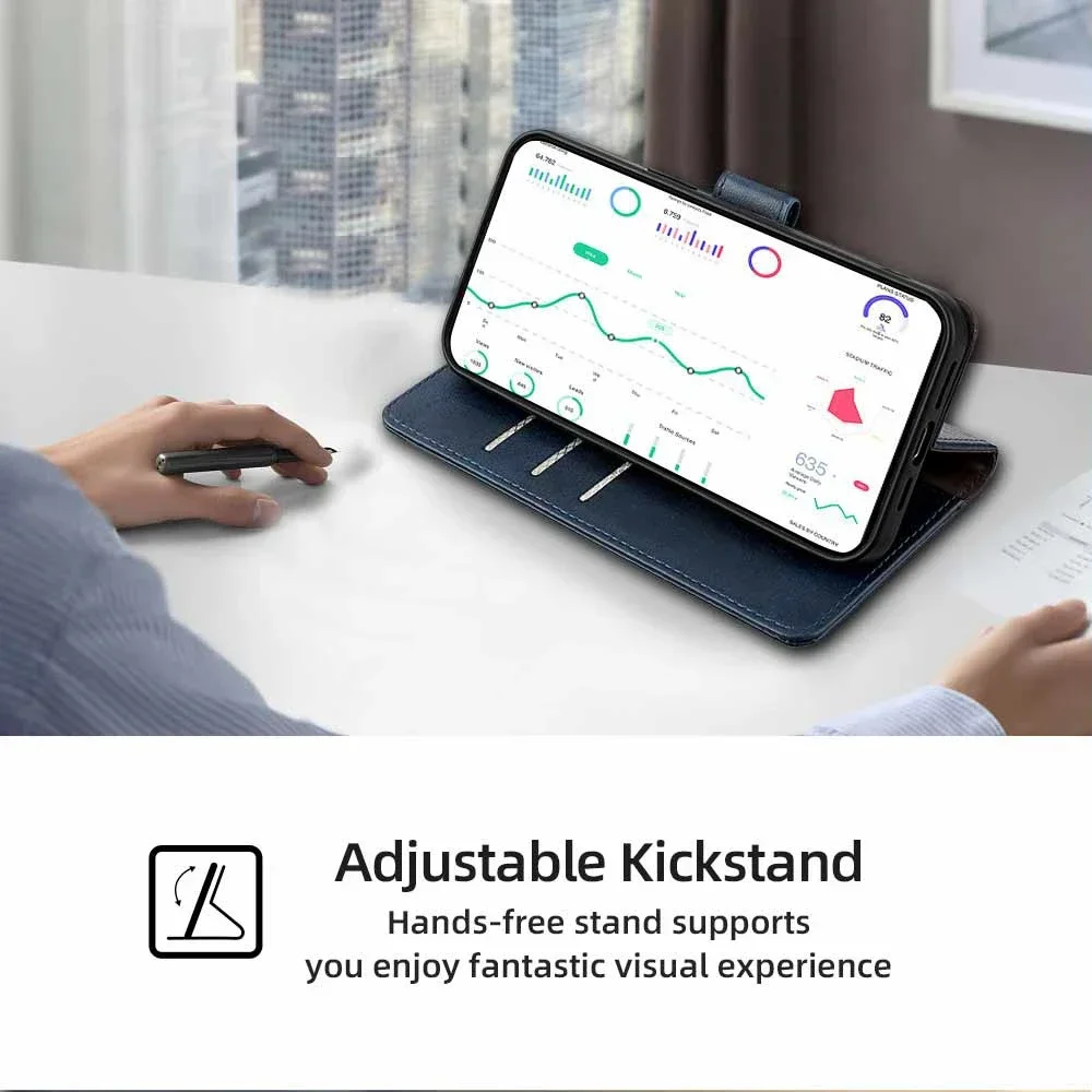 Чехол в стиле бизнес-книги с несколькими картами RFID для Oneplus 12 12R 11 11R 10 Pro 10T, кожаный флип-чехол с магнитной пряжкой, чехол для телефона