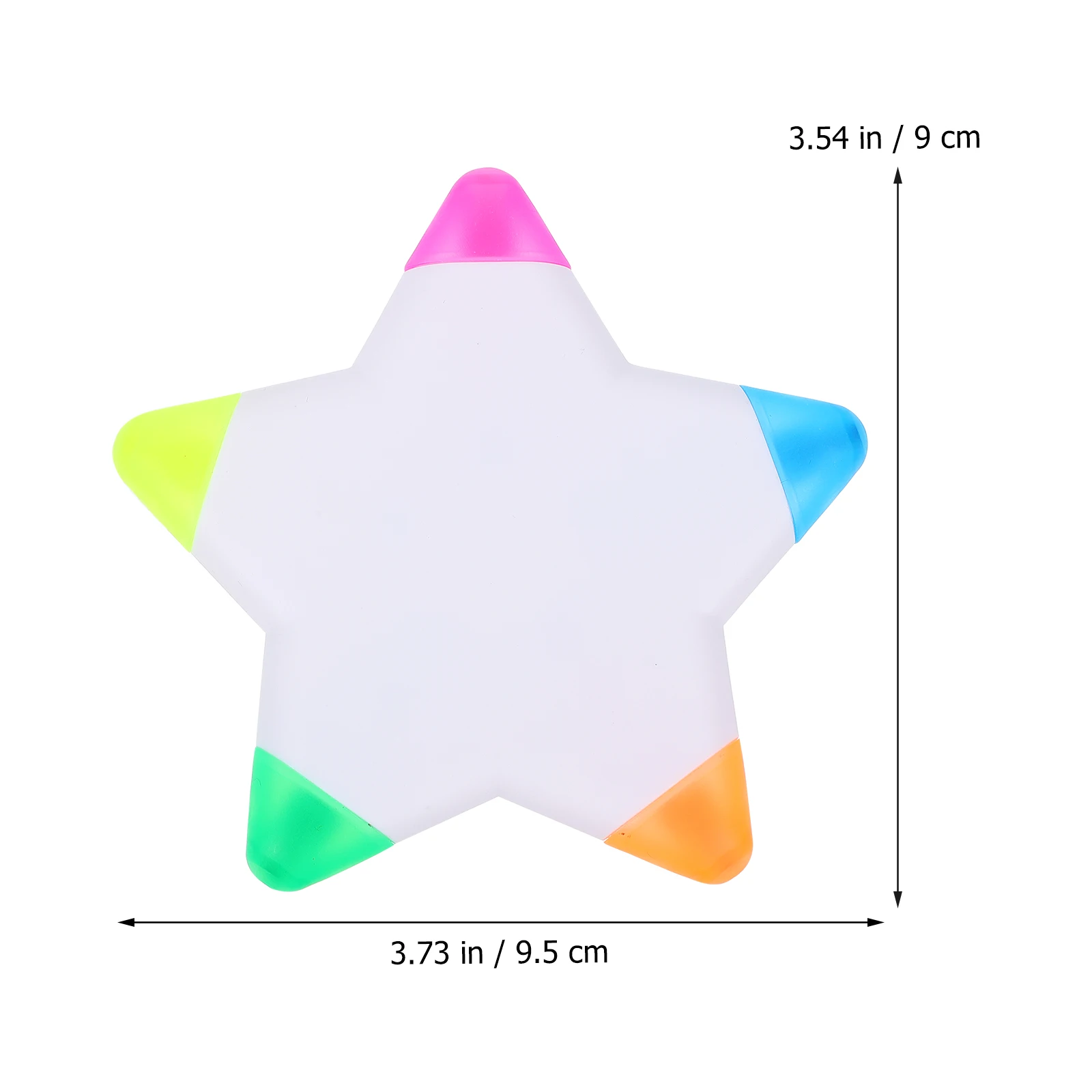 5pcs Fluorescent Shaped Highlighter Premium Multi-Functional Bright Smooth Writing For Students Kids Arts Study Notes