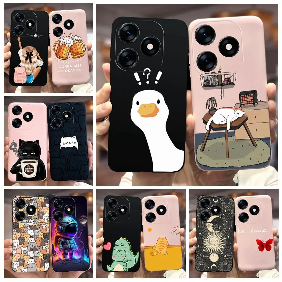 Funda de silicona suave para Tecno Spark 10 Pro, carcasa trasera pintada con caramelo, funda de teléfono TPU para Tecno Spark 10C Spark10 Pro