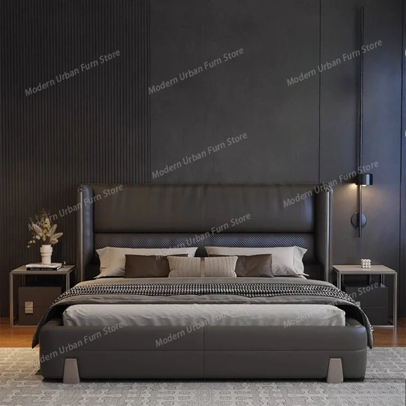 180x200cm Luxury Bed King Size Full Marriage Bedrooms Beddouble Headboard Frames Andbed Bases Bedroom Furniture Bed Table Nordic