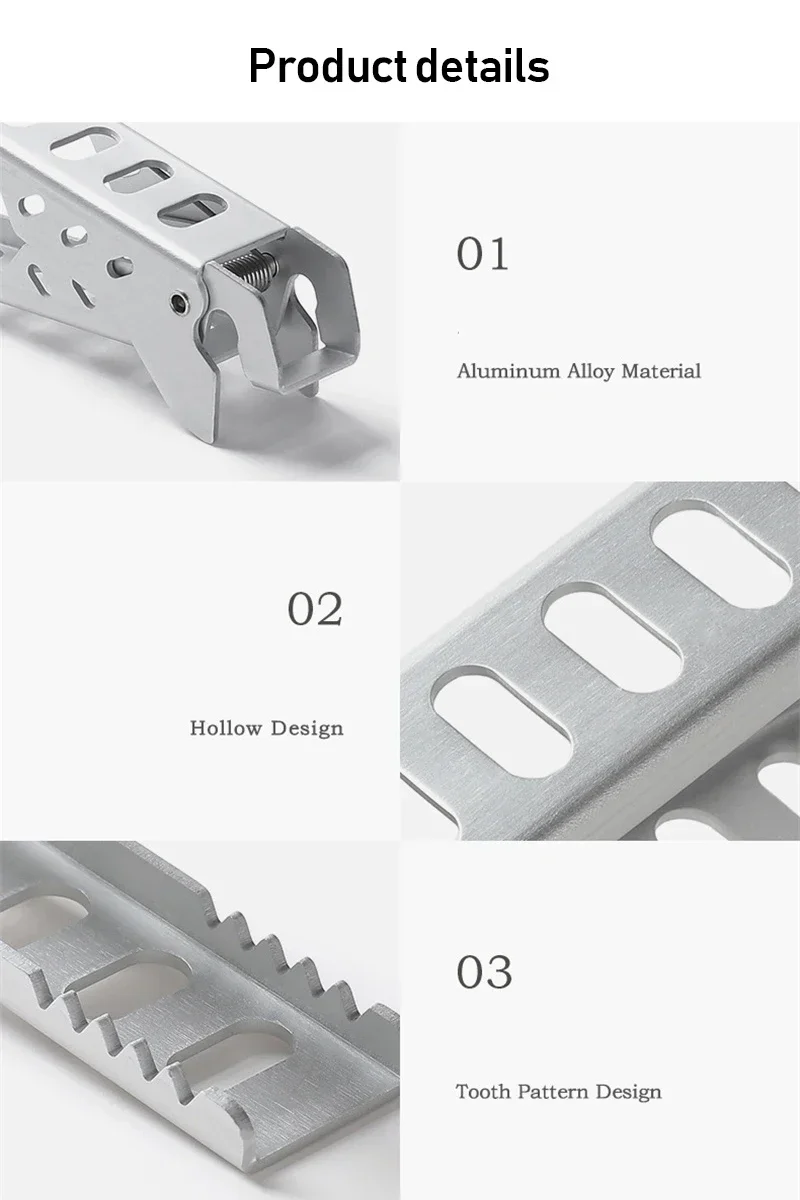 Aluminium Anti-hot Legierung Clip Schüssel Greifer Halter Camping Topf Pfanne Griff Anti-Verbrühungen Klemme Küche Zubehör Wandern kochen – Detail 5