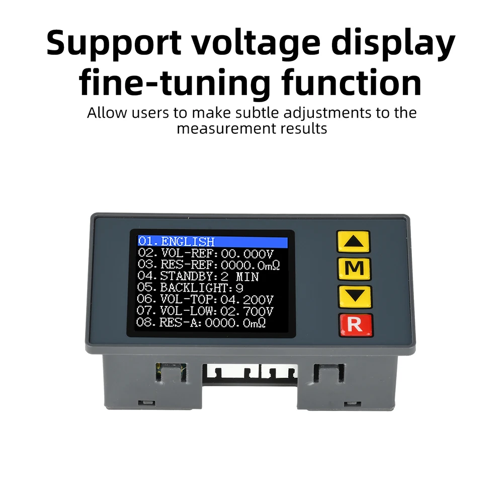 TS607 DC5V High-precision Internal Resistance Meter Tester 1.77-inch TFT Color AC 4-wire Method Lithium Battery Voltmeter Tester view 4