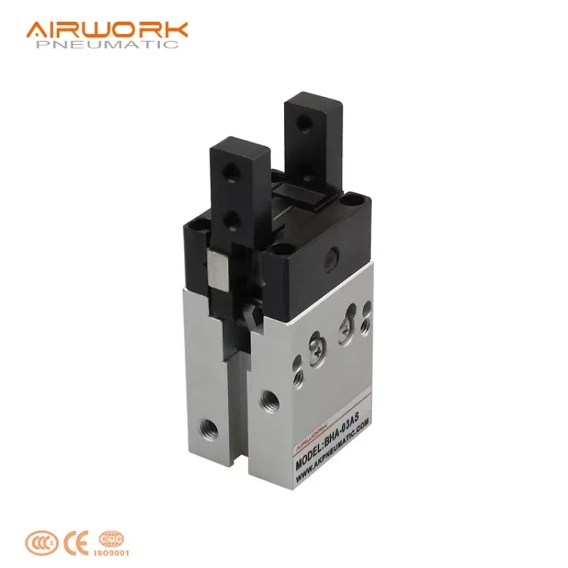 Пневматический захват двойного действия с высоким усилием, пневмоцилиндр-захват с уплотнением, алюминиевый корпус