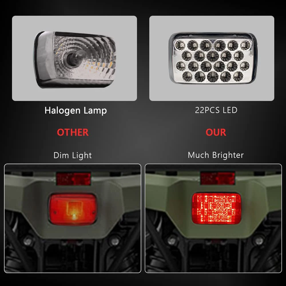 Motorcycle LED Taillight Brake Light 12V Retro Rear Light Running Light for Yamaha BANSHEE BLASTER BREEZE WARRIOR GRIZZLY KODIAK