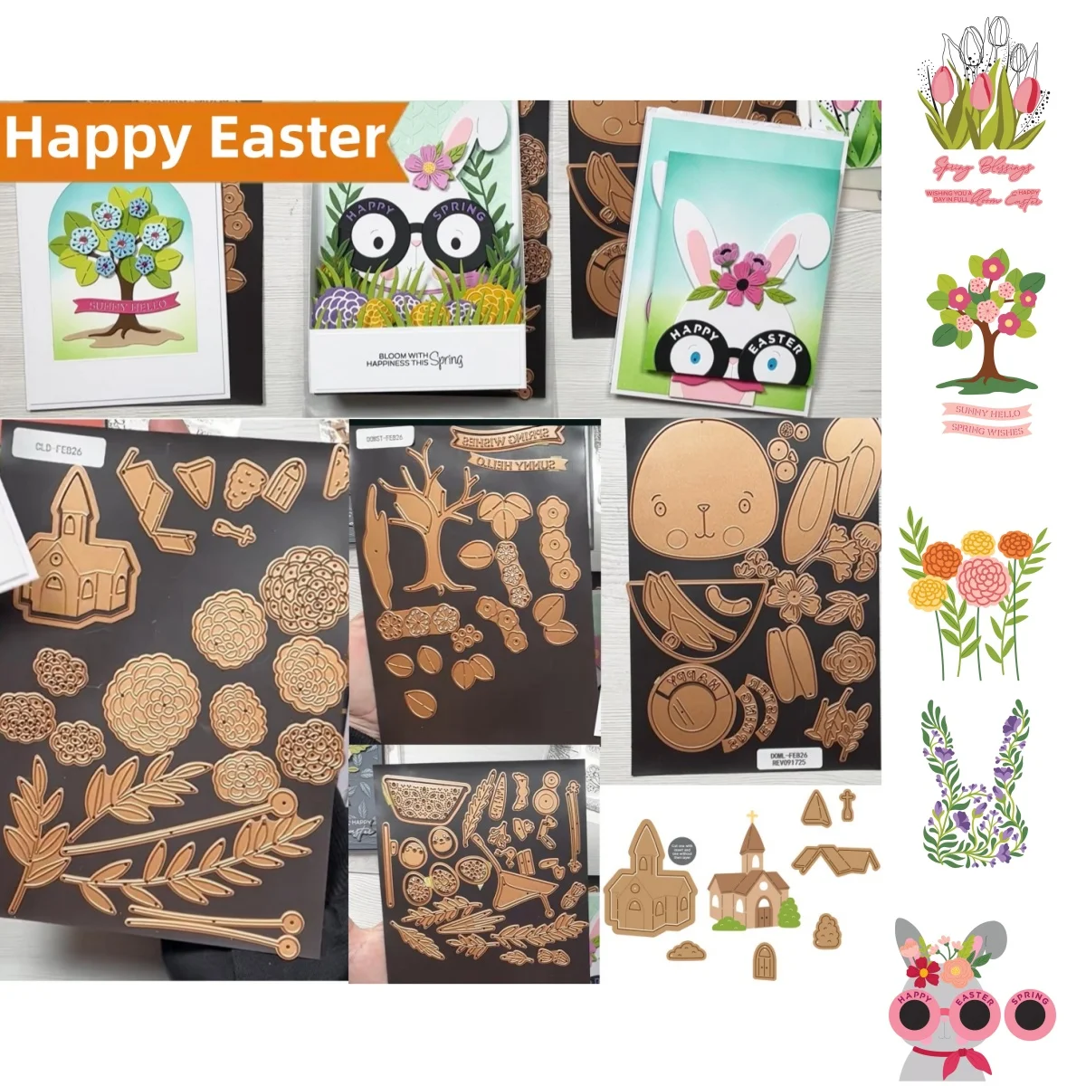 

Haul Specks Bunny From Tulip Metal Cutting Dies Clear Stamps Stencil Hot Foil for DIY Making Card Scrapbook Craft