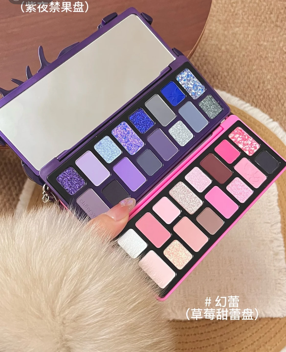 Qianyan 16 Colors Glitter Eyeshadow Palette Pearlescent Shimmer Matte Eye Shadow Makeup Smudge-Proof Waterproof Makeup Palette