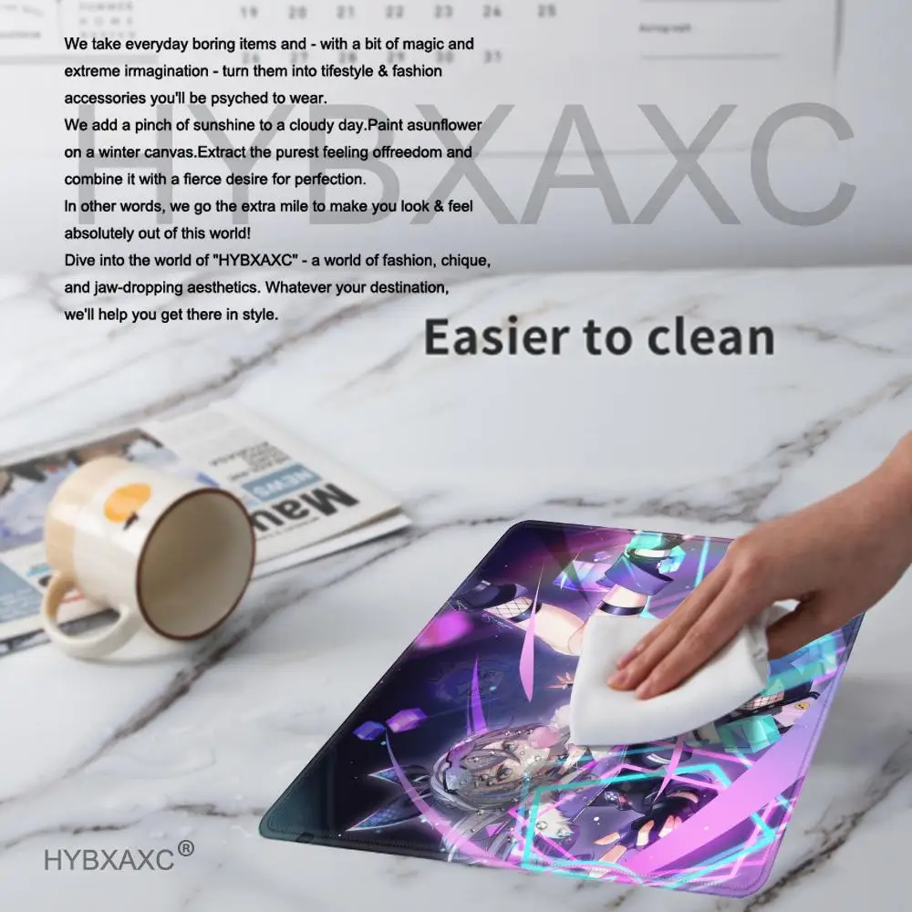 H-Honkai Star Rail Silver Wolf Gaming Mouse Pad XS Small Mousepad For PC Gamer Desktop Decoration Office Mouse Mat Deskmat Rug