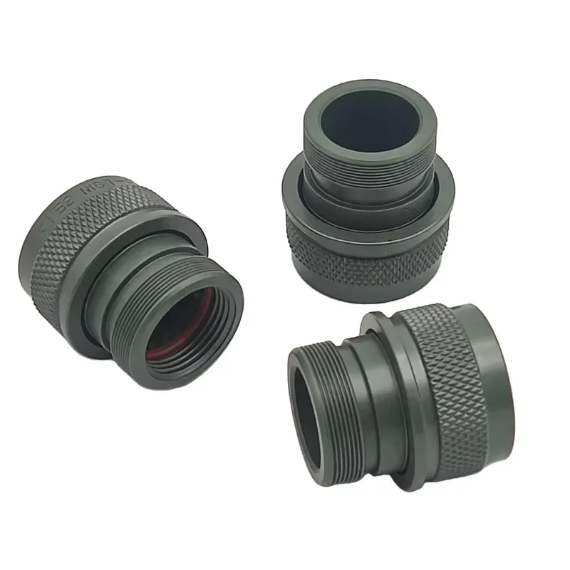 D38999/20WC04PN MIL-DTL-38999 Series III 4-pin female electrical connector, aluminum alloy gold-plated, automotive panel