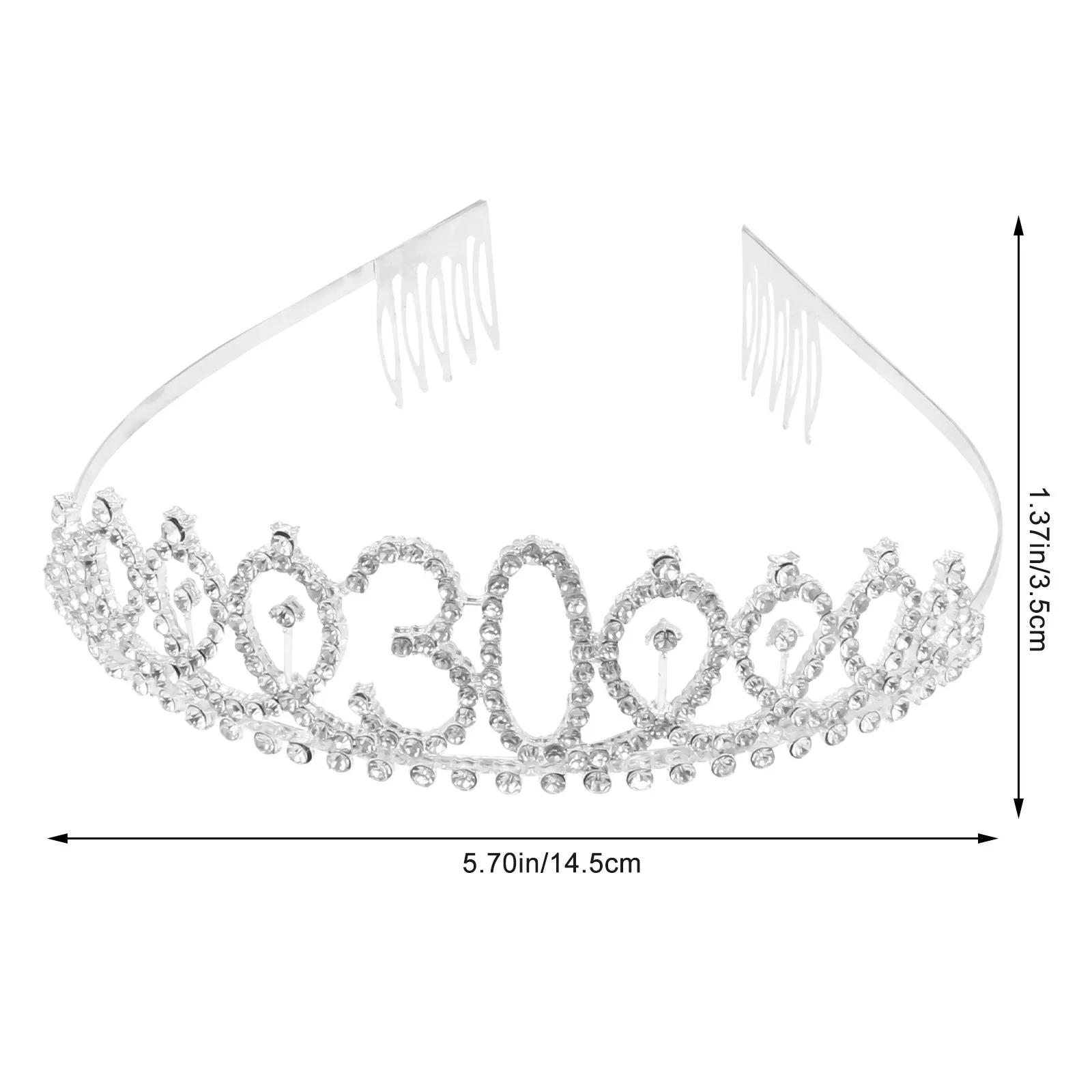 Birthday Sash Rhinestone Crown Comfortable Party Accessory One Size Fits Most Girls Birthday Tiara Party Headband Supplies