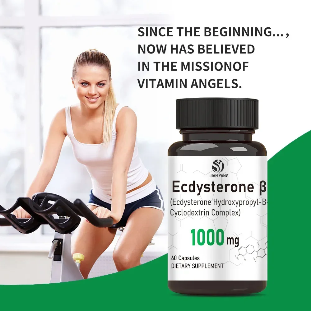 2 bottles of ecdysterone capsules promote cell growth protein synthesis and enhance immunity as a health food