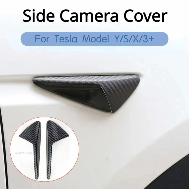 For Tesla Model Y/3+ Highland 2024 Side Camera Cover Wing Fender Protection Sticker Turn Signal Trim Cover Refit Accessories