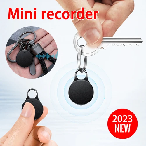 Mini grabadora de voz portátil colgante, activado por voz profesional dictáfono, HD, reducción de ruido, reproductor MP3 de grabación, 8G, 16G, 32G