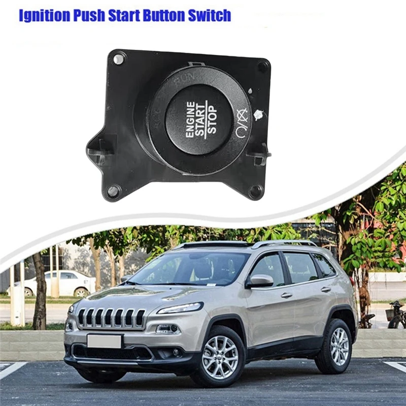 Car Engine Start Stop Push Button One-Button Switch 6CK47DX9AB 53244208 For Jeep Cherokee 2014-2018