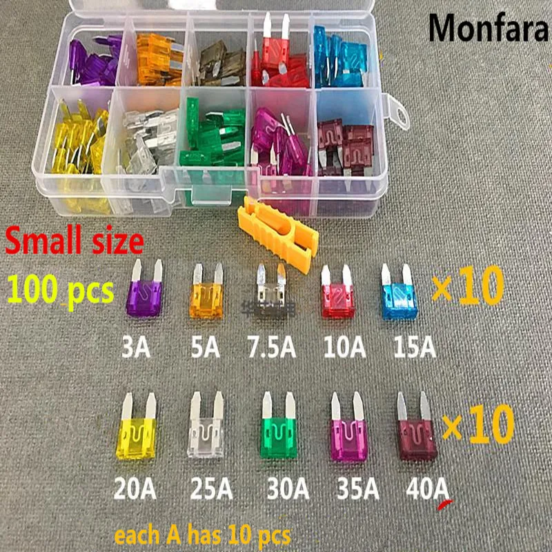 Free shipping!100Pcs/lot Auto Car Truck ATC Fuse different AMP small size fuse