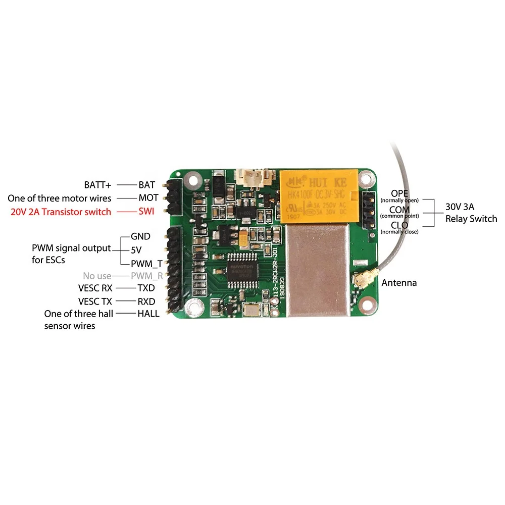 MTSKR1905WF V3.0 Remote Controller for Electric Surfboard Mountainboard Waterproof Remote PWM Signal Efoil Jetsurf