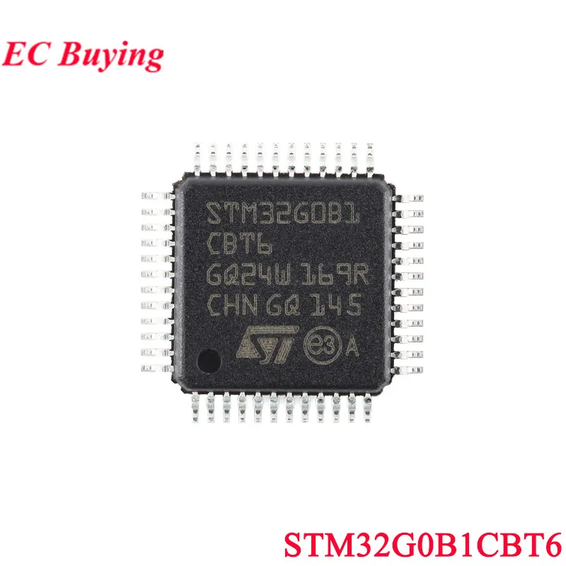 5Pcs/1pc STM32G0B1CBT6 LQFP-48 STM32G0B1 STM32G0B1CB STM32 STM32G ARM Cortex-M0+ 32-bit Microcontroller MCU Chip IC Original