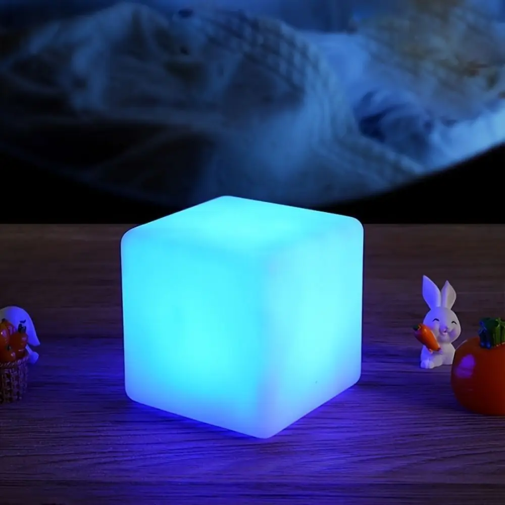 Home Decoration 16 Color Change RGB Led Cube Light Mini Colorful Small Block Light Dimmable Luminous Atmosphere Light Gift