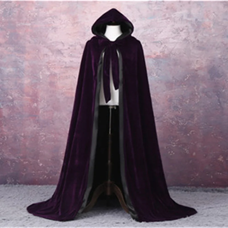 Elegant Pageant Velvet Cloak Luxury Europe Style Robe Medieval Cape Shawl Party Queen Princess Wedding