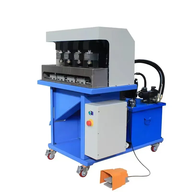 Hot Sale Multi-function Automatic Hydraulic Four Holes Curtain Eyelet Punch Equipment Punching Machine
