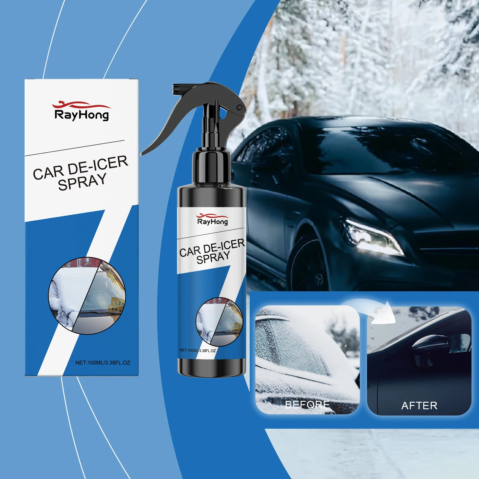 

Автомобильный спрей от обезвоживания снега, средство для удаления льда, чистящие ручки, противоскользящие автозапчасти, зимние оконные замки, жидкое стекло для размораживания