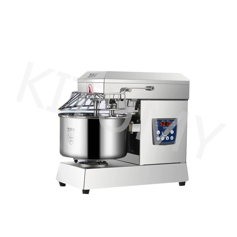 10/15kg Professional Commercial Flour Kneading Mixer With Mixing Bowl Electric Dough Spiral Mixer Machine