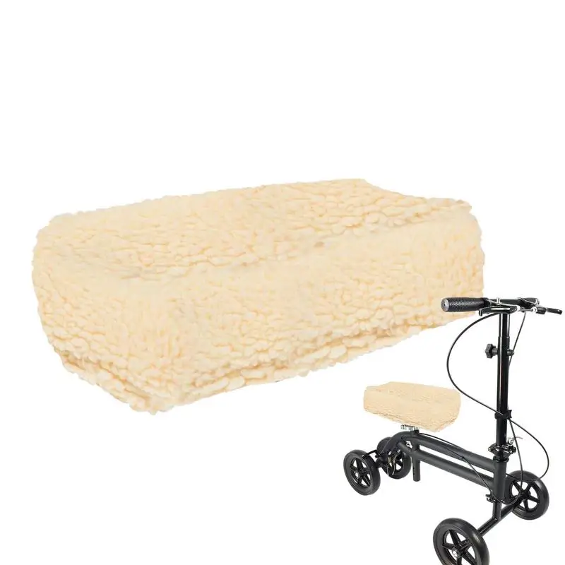 Knee Walker Cushion Cover Plush Walking Scooter Cover Soft Knee Pad Women Men Reduces Friction Knee Protection Foam Cushion For