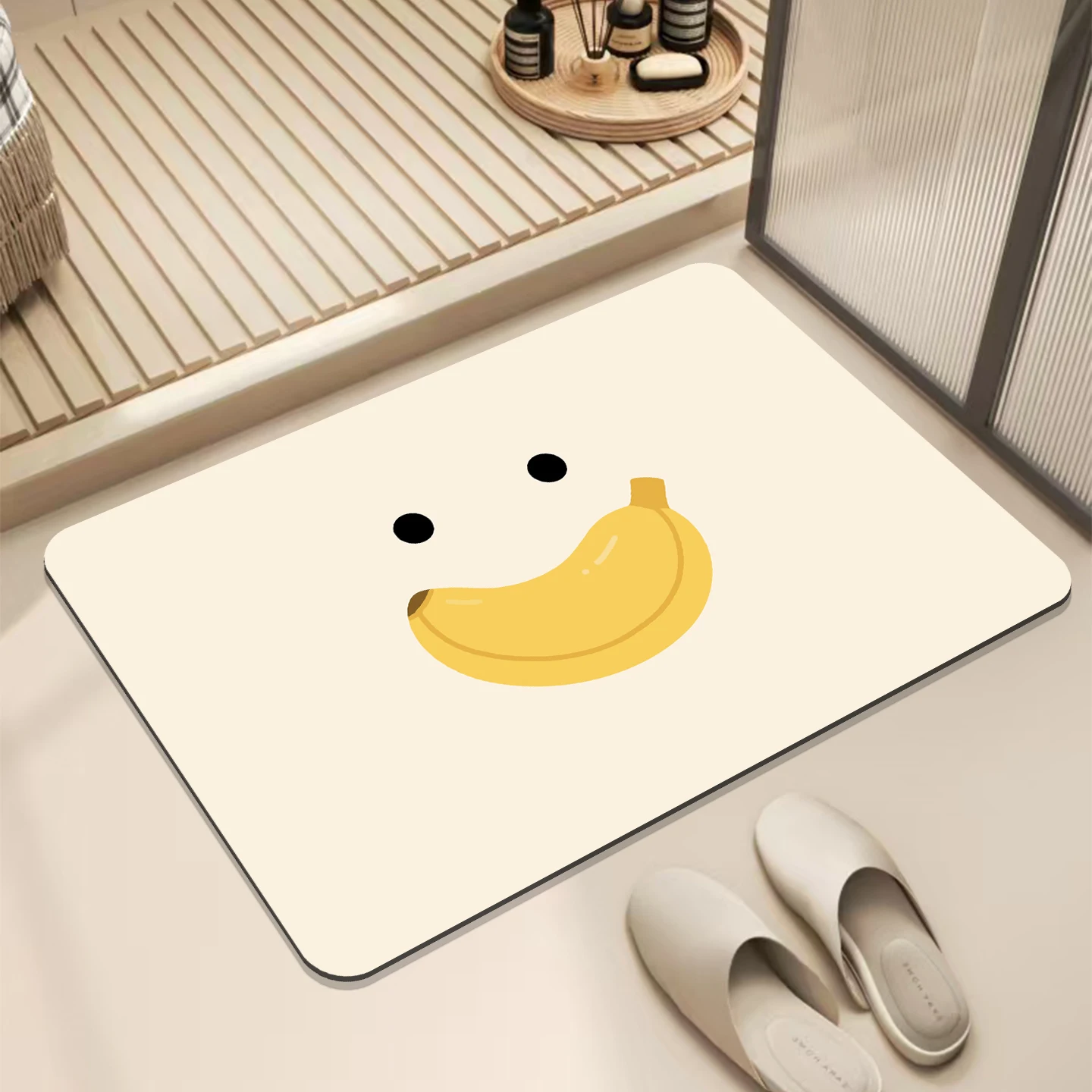 بسيطة الحديثة الخفيفة الفاخرة المشطورة الطين الكلمة حصيرة الحمام المرحاض باب امتصاص الماء عدم الانزلاق القدم حصيرة دخول باب حصيرة