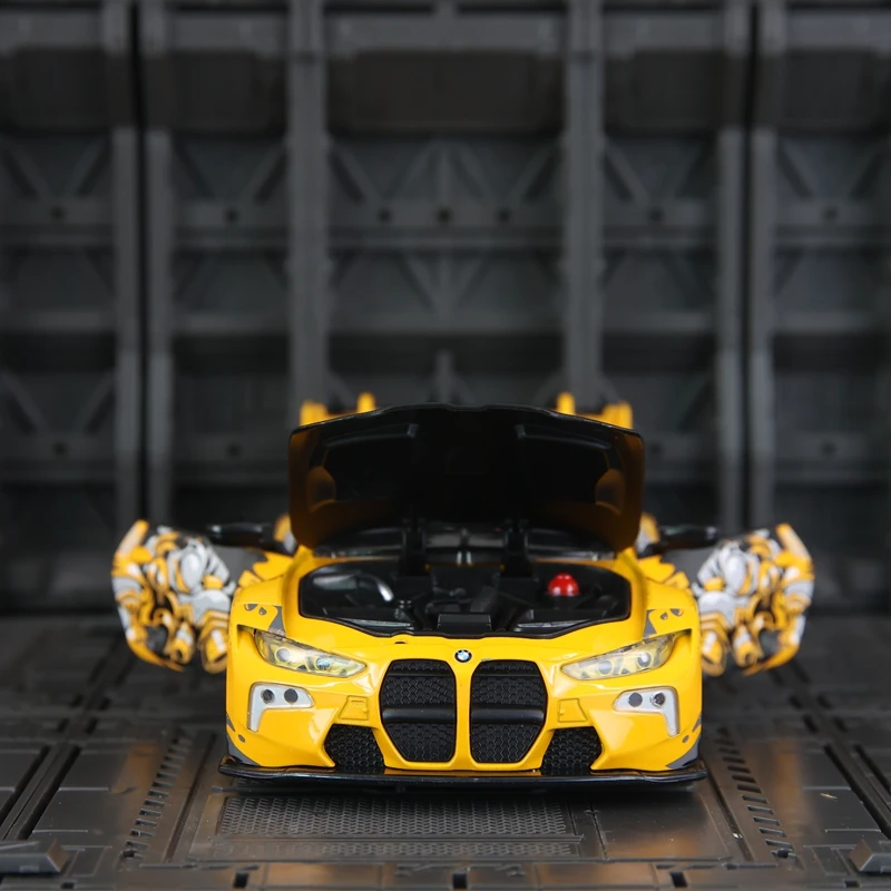 CCA 1:24 Audi R8 LMS WASA modèle de voiture en alliage BMW M4 GT3 WASA course adapté à la collection et peut être offerte en cadeau aux enfants