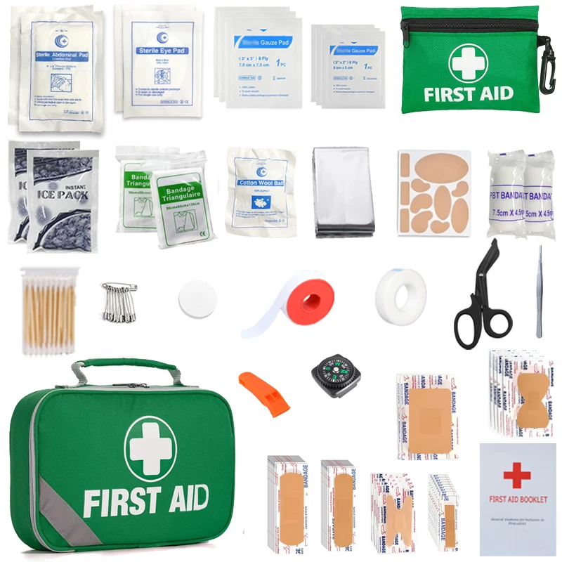 231pcs 2-in-1 first aid kit, advanced first aid kit, suitable for home, car, travel, sports, hiking, camping, rescue