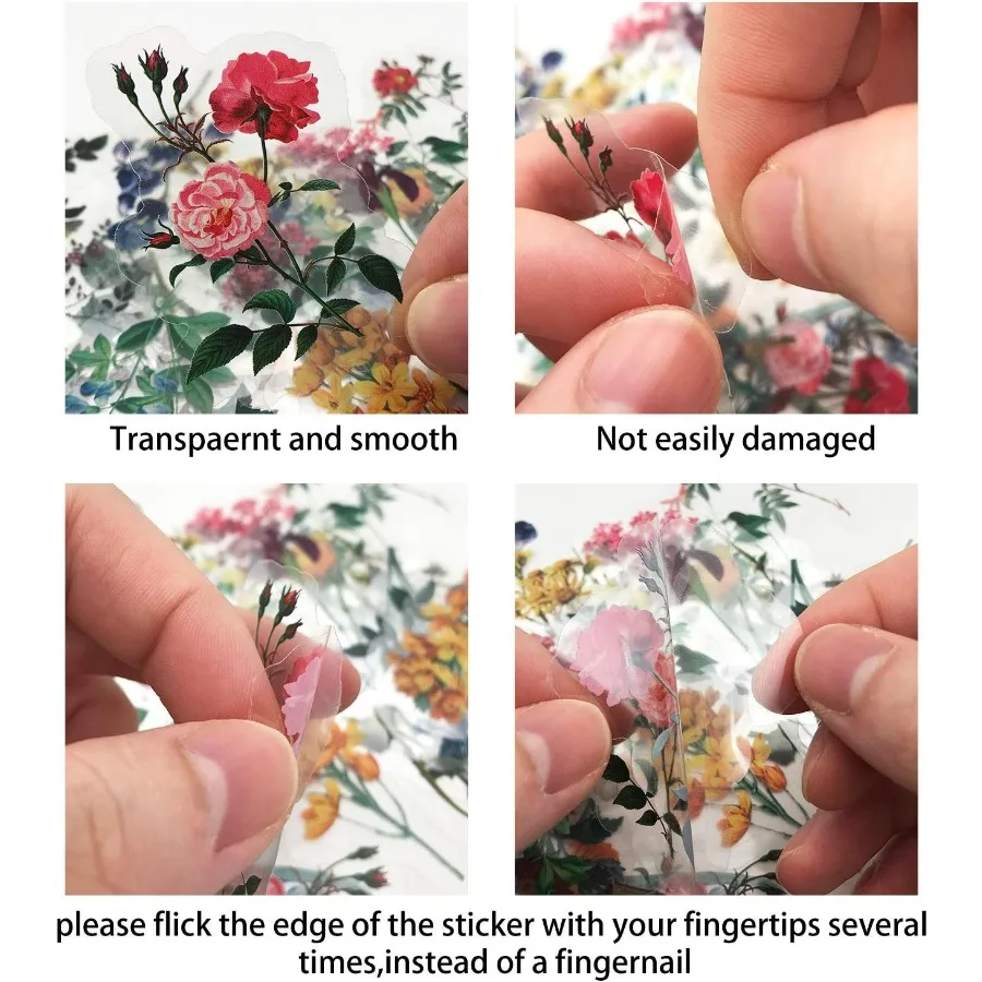 Adesivi naturali vintage 40 pezzi piuttosto floreale decorativo adesivo retrò acquerello estetico alla moda per album di ritagli fai da te Craf